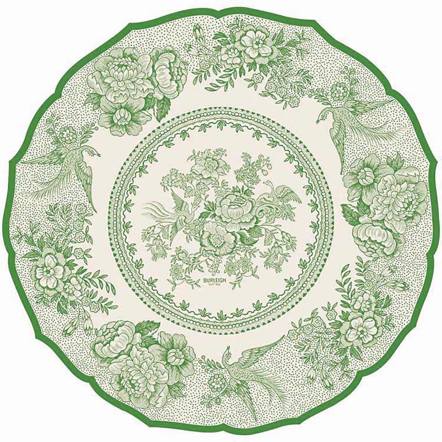 Die-cut Green Asiatic Pheasants Placemat