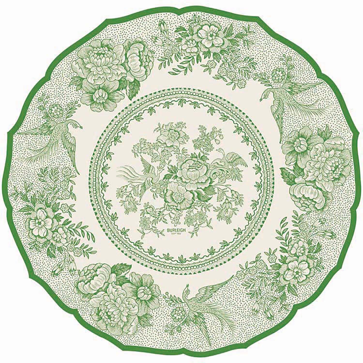 Die-cut Green Asiatic Pheasants Placemat
