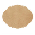 Hester & Cook Die Cut Brown French Cut Placemats S/12