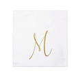 Vietri Gold Monogram Papersoft Napkin - M