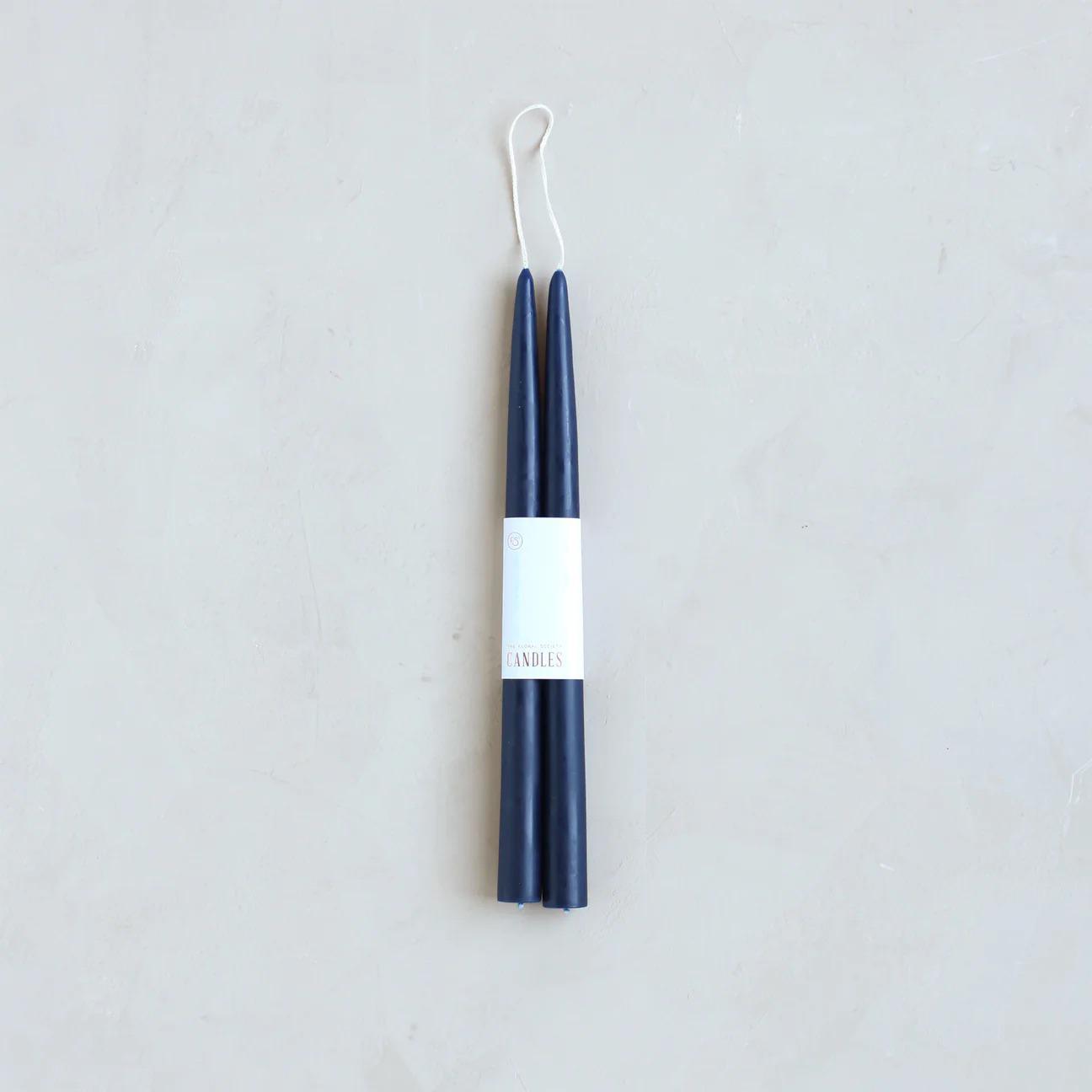 Midnight Taper Candles 12"