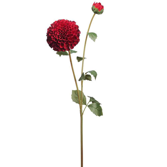 31" Dahlia Spray Red