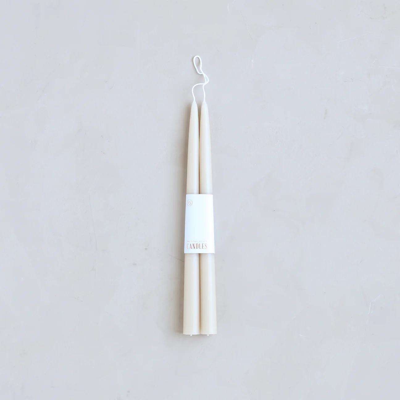 Parchment Taper Candles 12"
