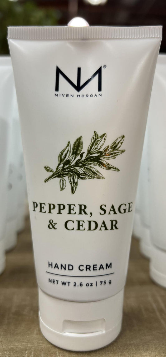 Niven Morgan/ Pepper, Sage, Hand Cream 2.6 oz