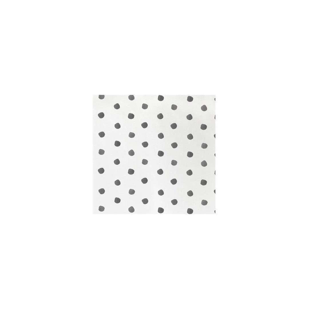 PS Dot Lt Gray Cocktail Napkins S/20