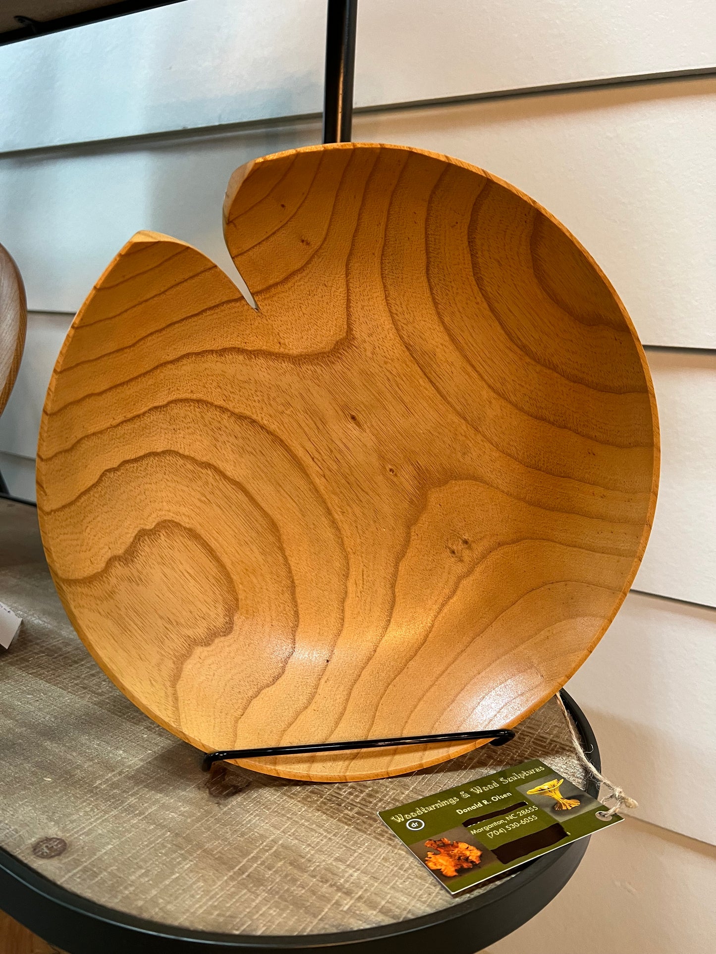 Bowl with Cut, Maple  #13