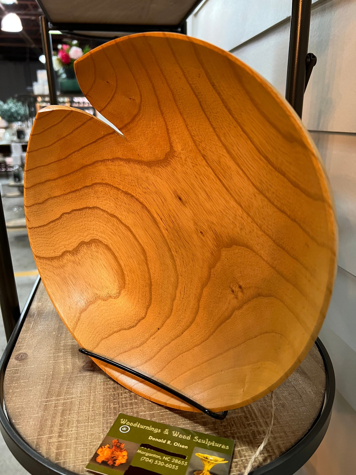 Bowl with Cut, Maple  #13