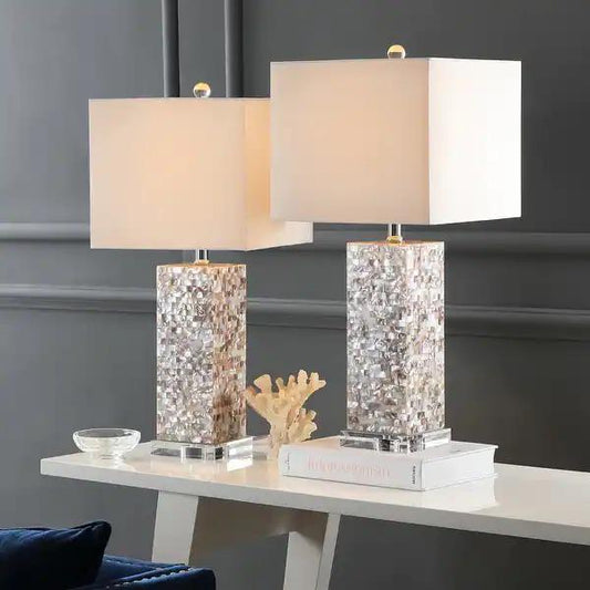 Capiz Table Lamps S/2