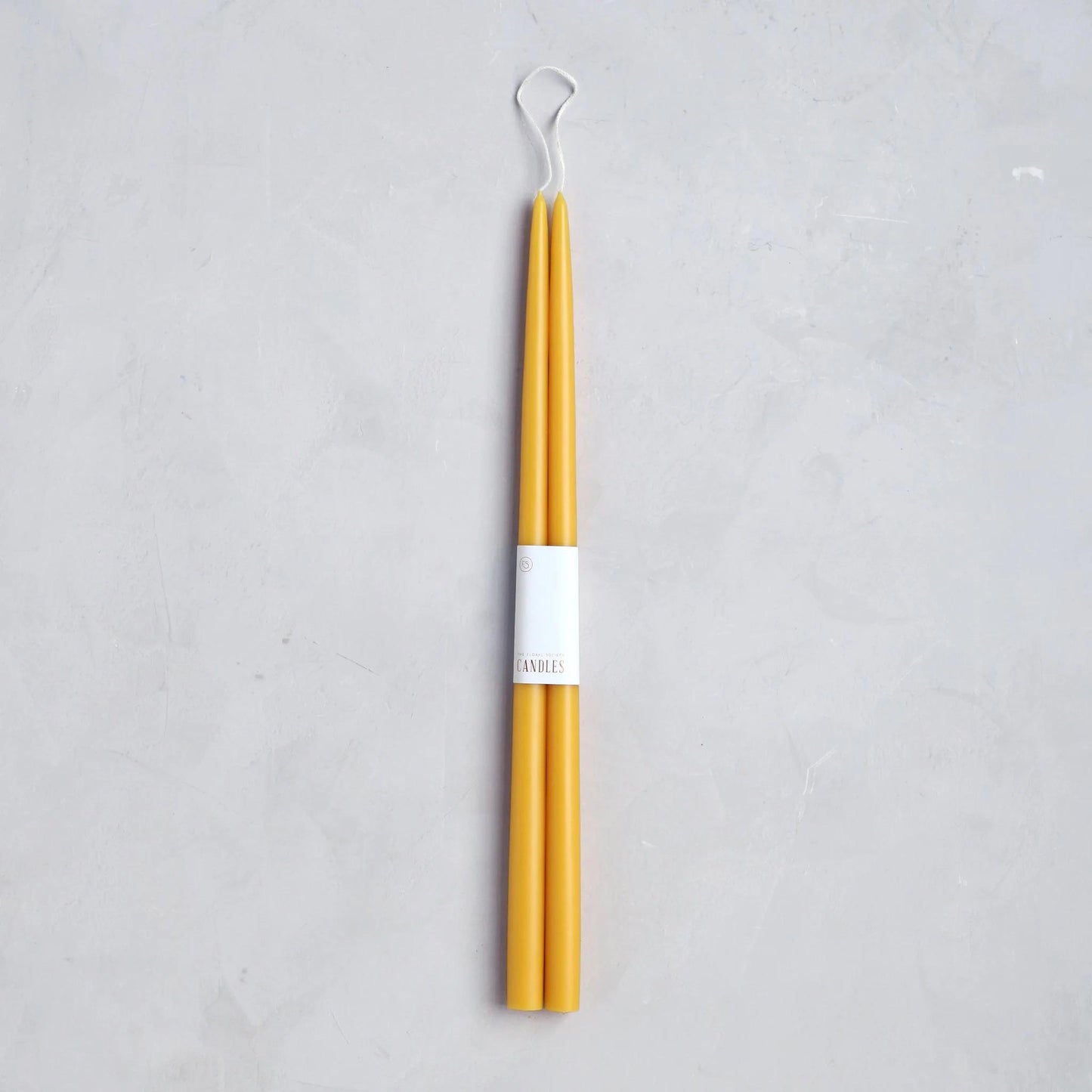 Saffron Taper Candles 12"