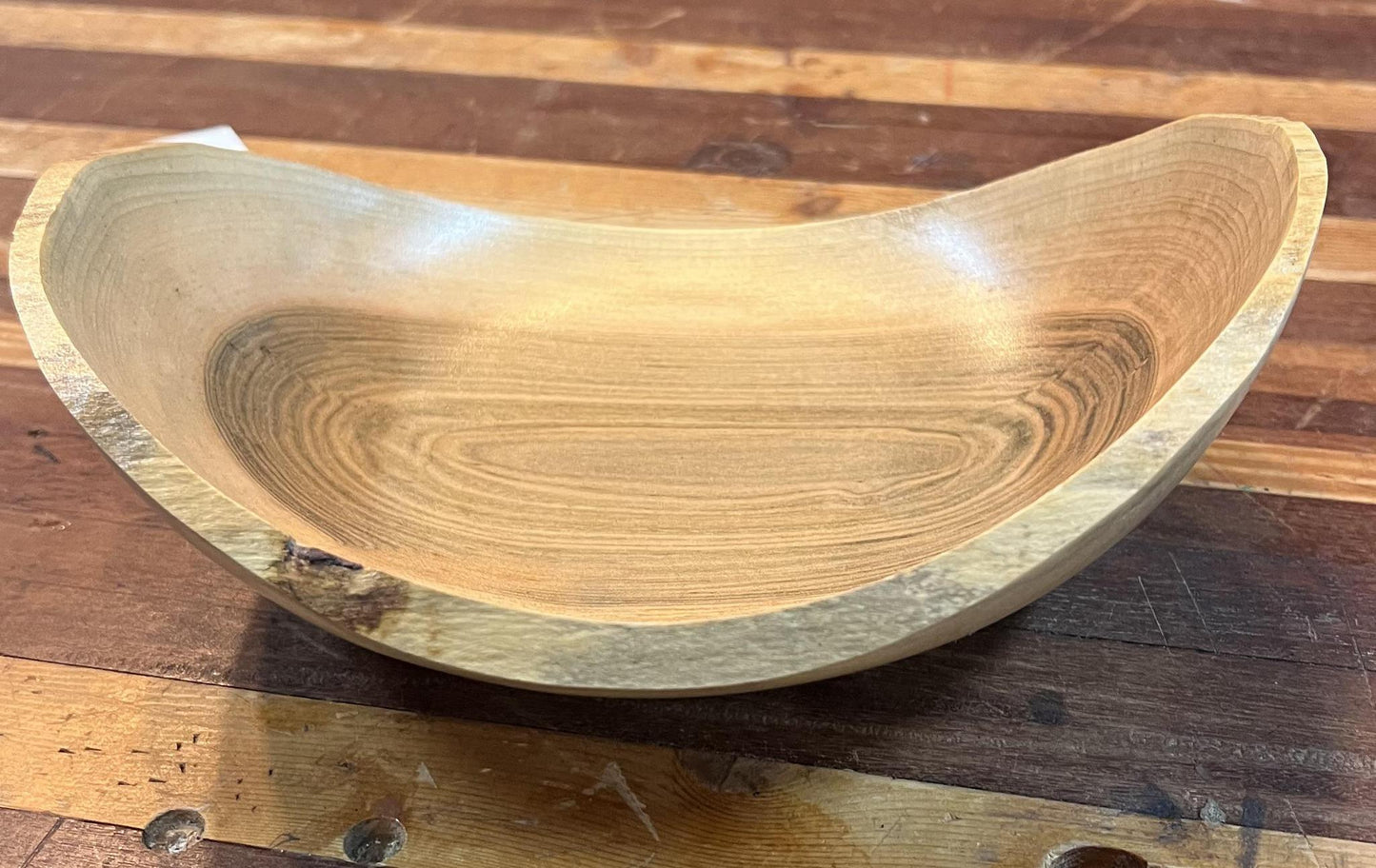 Bowl- natural edge-silver maple